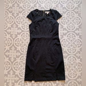 Michael Kors, black dress, midi